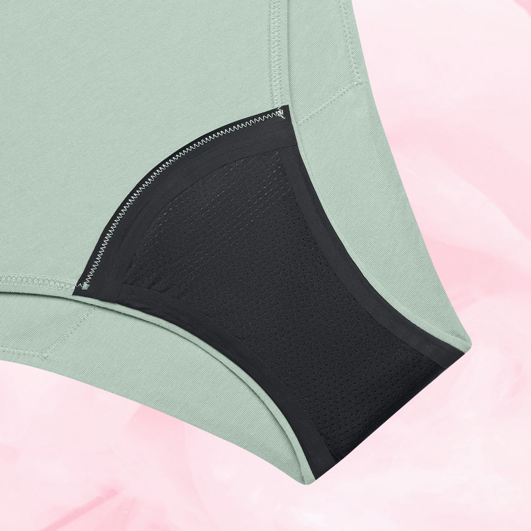 Essentials Brazilian Heavy Alpine Frost Gusset Front alpine frost