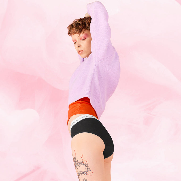 Essentials Hipster Logo Waistband Heavy Period Pants