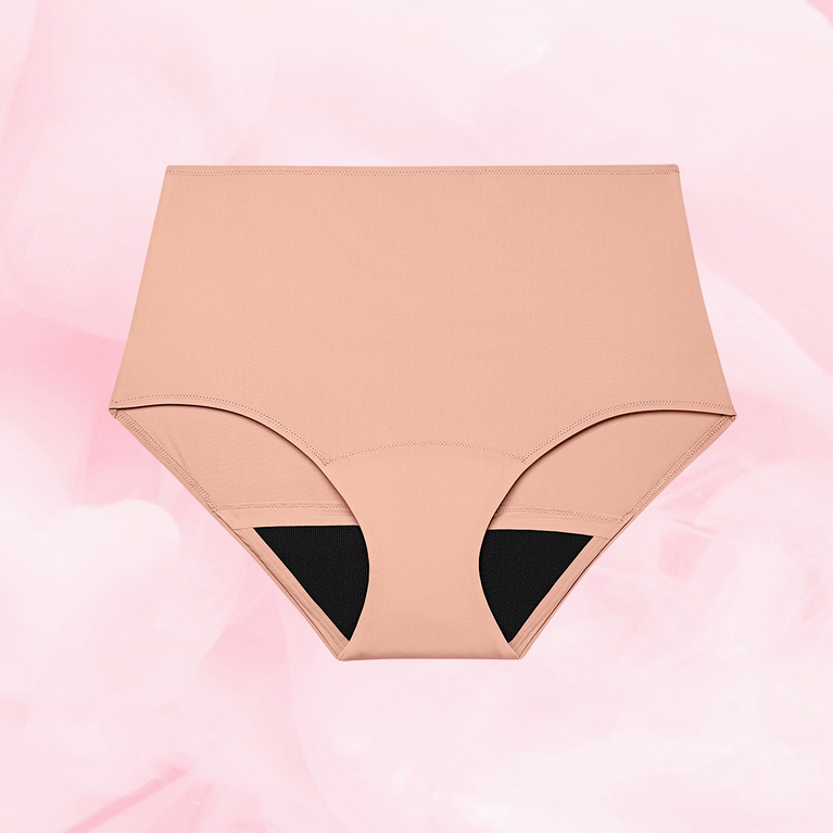 ComfortFit High Waist Moderate reusable period pants, featuring a tailored fit and slimline edges for discreet protection and comfort.