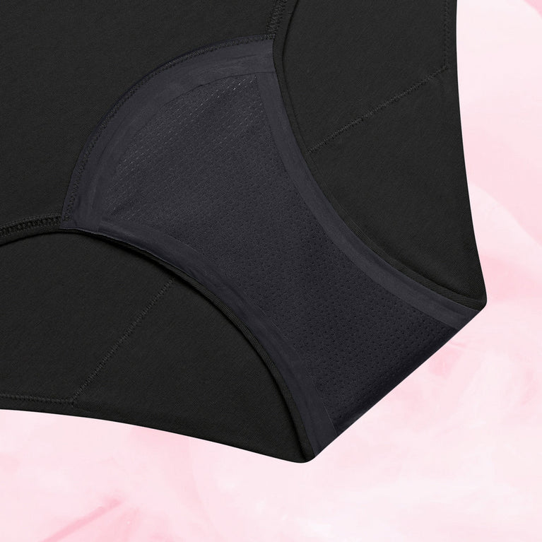 Essentials Hipster Heavy Black Gusset Front