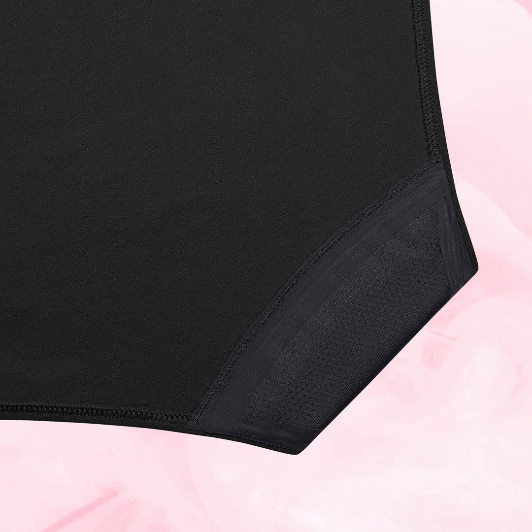 Essentials Hipster Light Black Gusset Back black