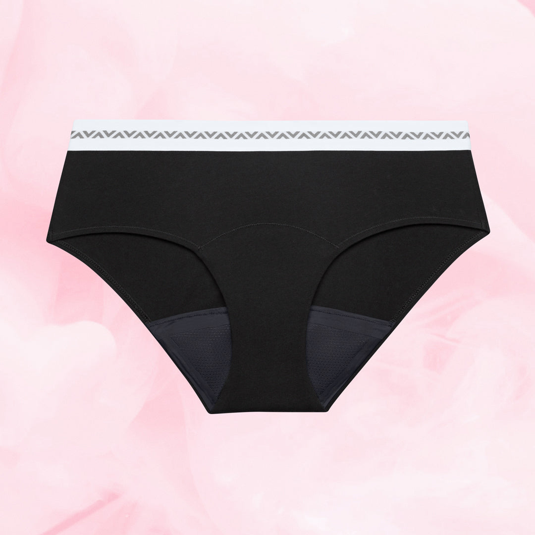 Essentials Hipster Waistband Heavy Black Front