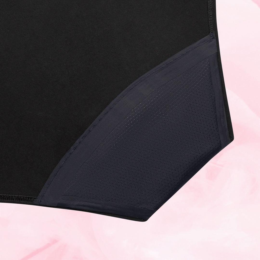 Essentials Hipster Waistband Heavy Black Gusset Back