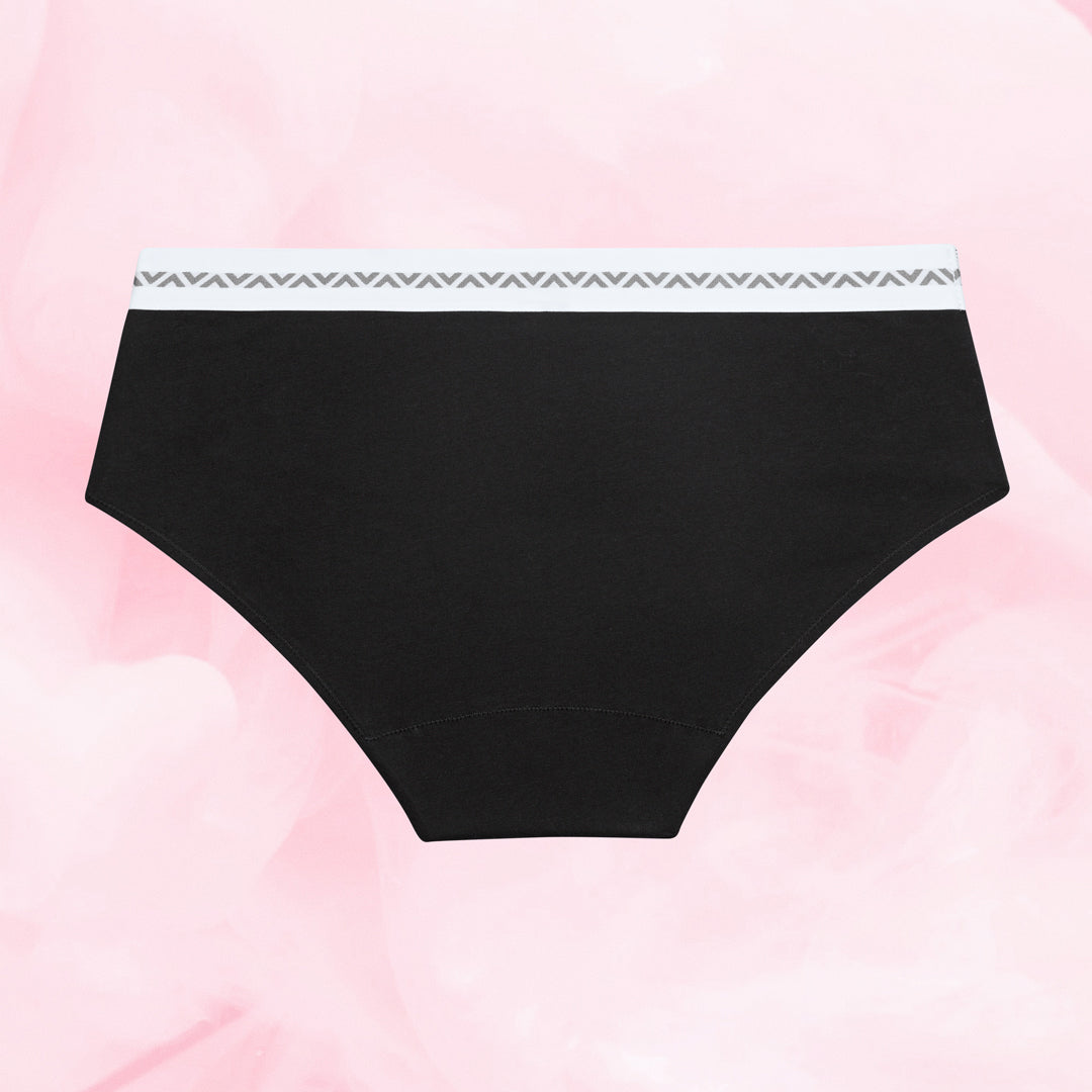 Essentials Hipster Waistband Light Black Back