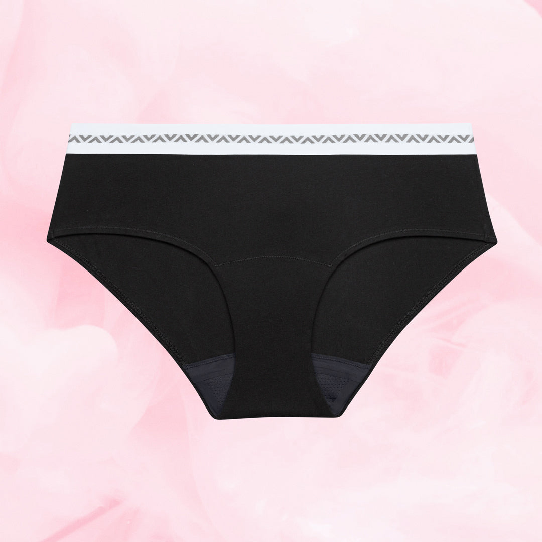 Essentials Hipster Waistband Light Black Front