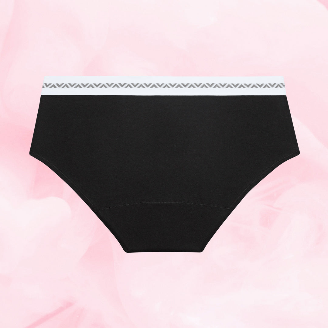 Essentials Hipster Waistband Moderate Black Back