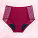 High Waist Dots Heavy Burgundy Period Pants