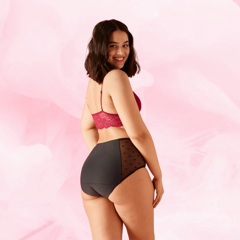 High Waist Dots Moderate Period Pants