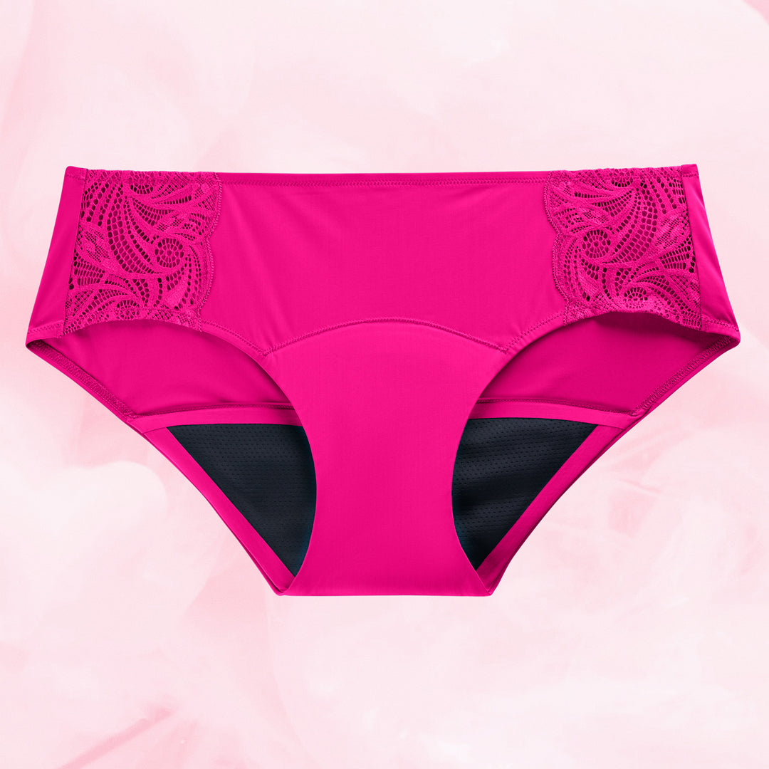 Hipster Side Lace Heavy Fuchsia Period Pants