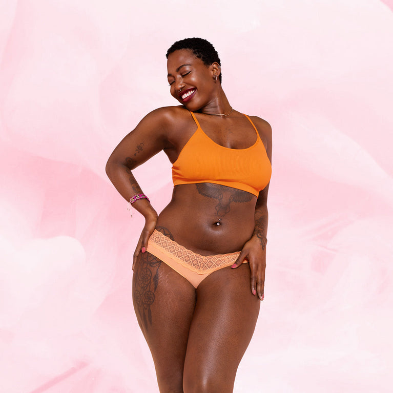 Brazilian Light Apricot Period Pants