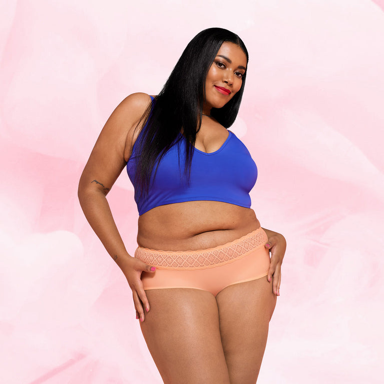 Hipster Full Lace Heavy Apricot Period Pants