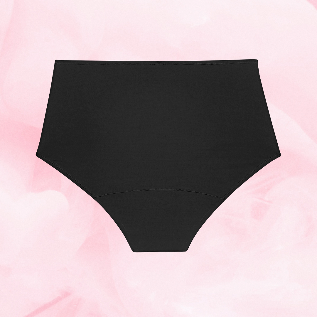 ComfortFit High Waist Heavy period pants featuring a sleek design and innovative gusset for secure, discreet protection, ideal for long-lasting wear.