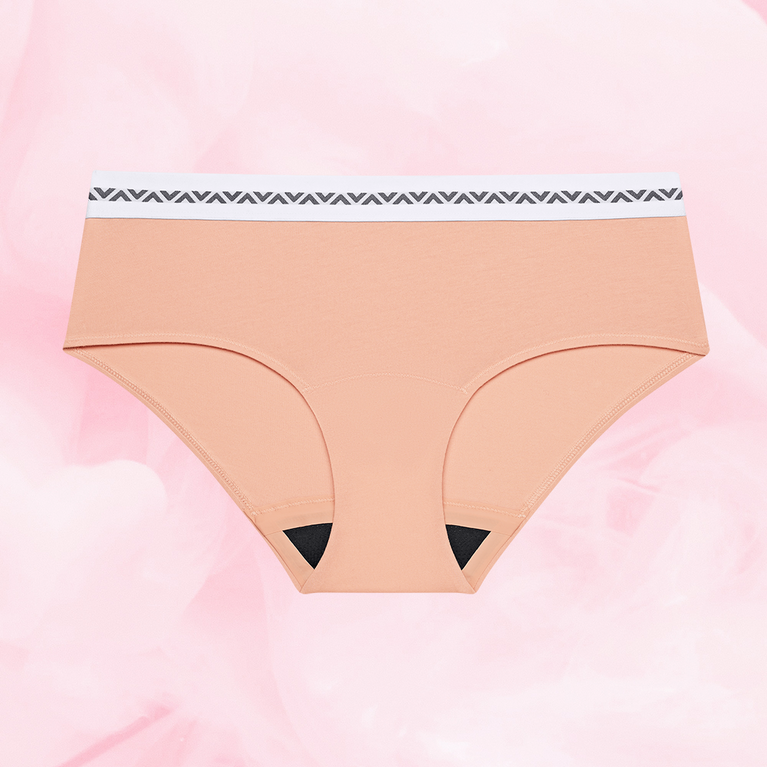 ComfortFit Essentials Hipster Logo Waistband Light underwear, featuring a close-fitting design with logo waistband, offering reliable, discreet period protection and comfort.