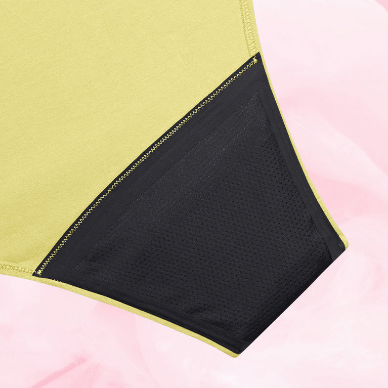 essentials brazilian heavy back-gusset pineapple yellow