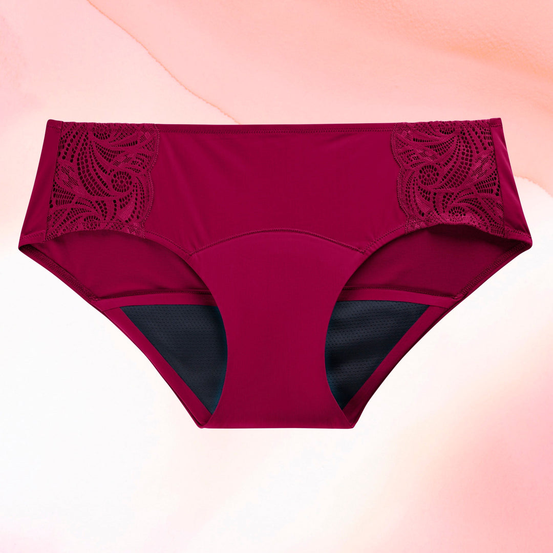 Hipster Heavy Burgundy 1 piece per pack Period Underwear